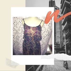 Purple Paisley Dress